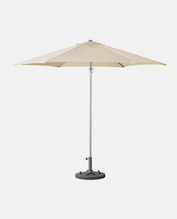 Umbrella with base, gray