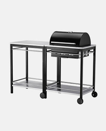 Charcoal grill, stainless steel
