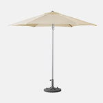 Umbrella with base, gray